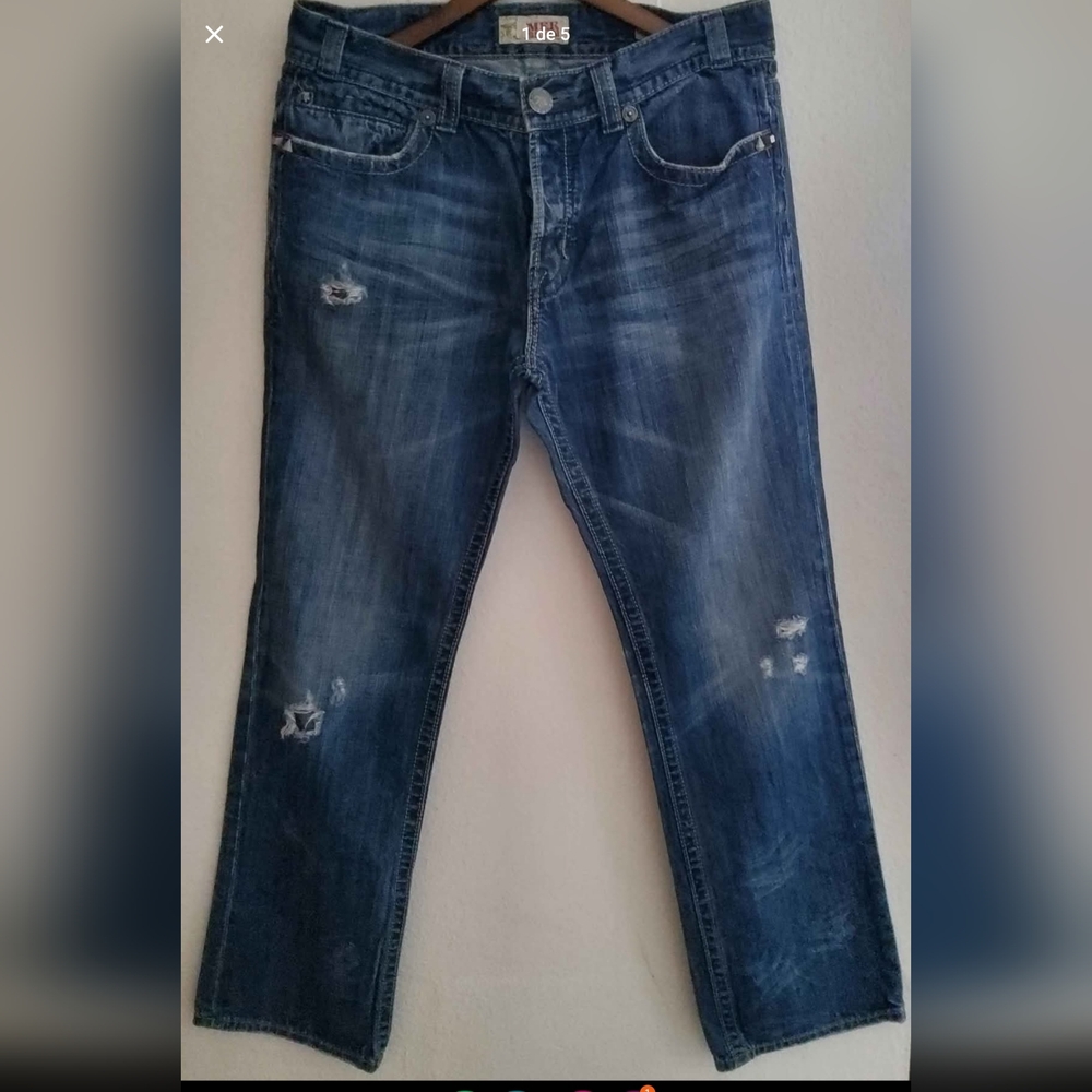 Mek Denim  Makeover Essentials Dark Blue Straight Jeans